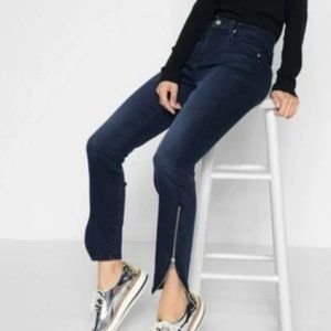 7 For All Mankind |  Zipper detail | Mid-Rise Skinny | Blue Jean | Size 30